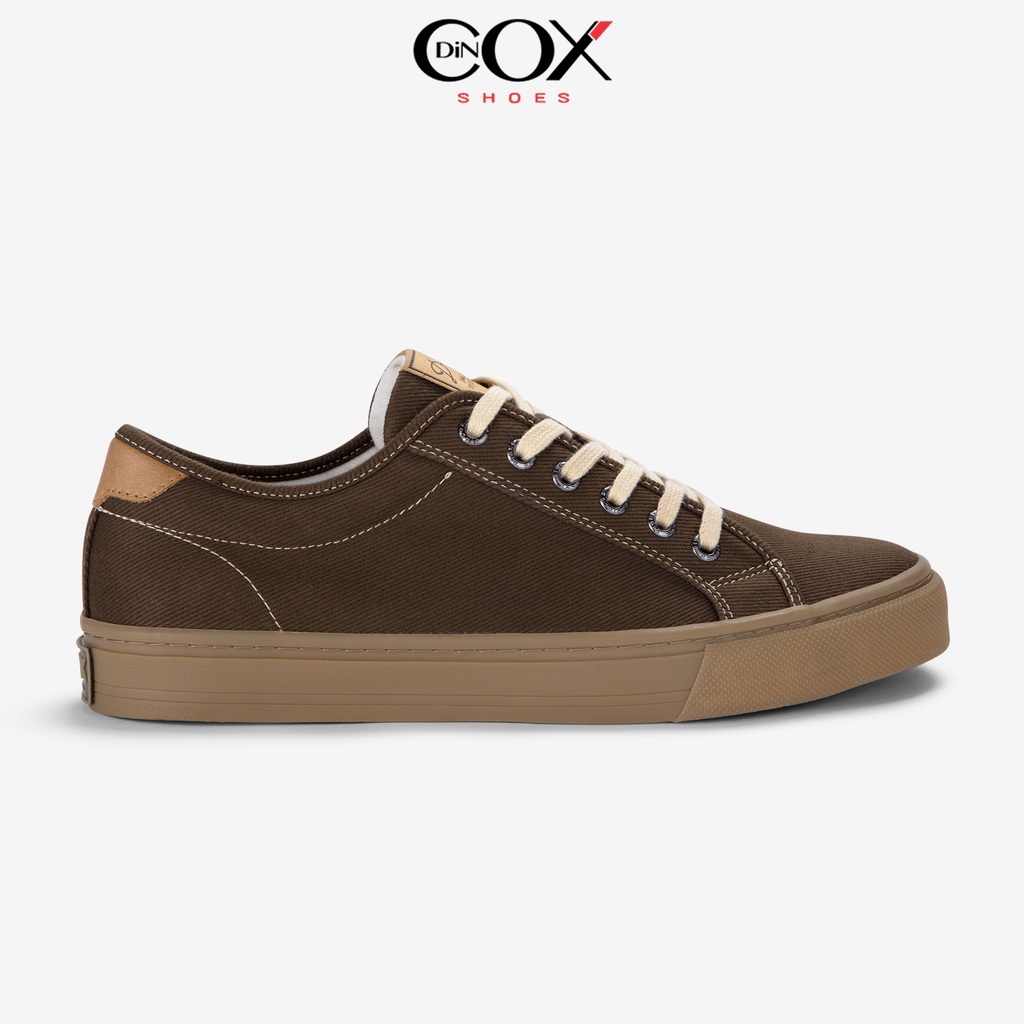 Giày Sneaker Vải Canvas Nam Nữ E12 Kakao Dincox