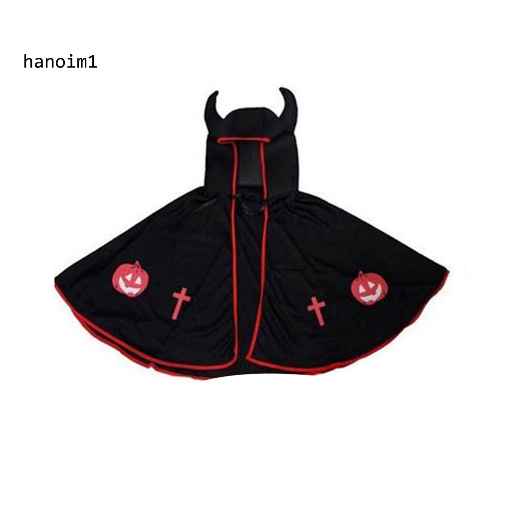 Áo Choàng Nhẹ In Họa Tiết Bí Ngô Halloween Cho Bé
