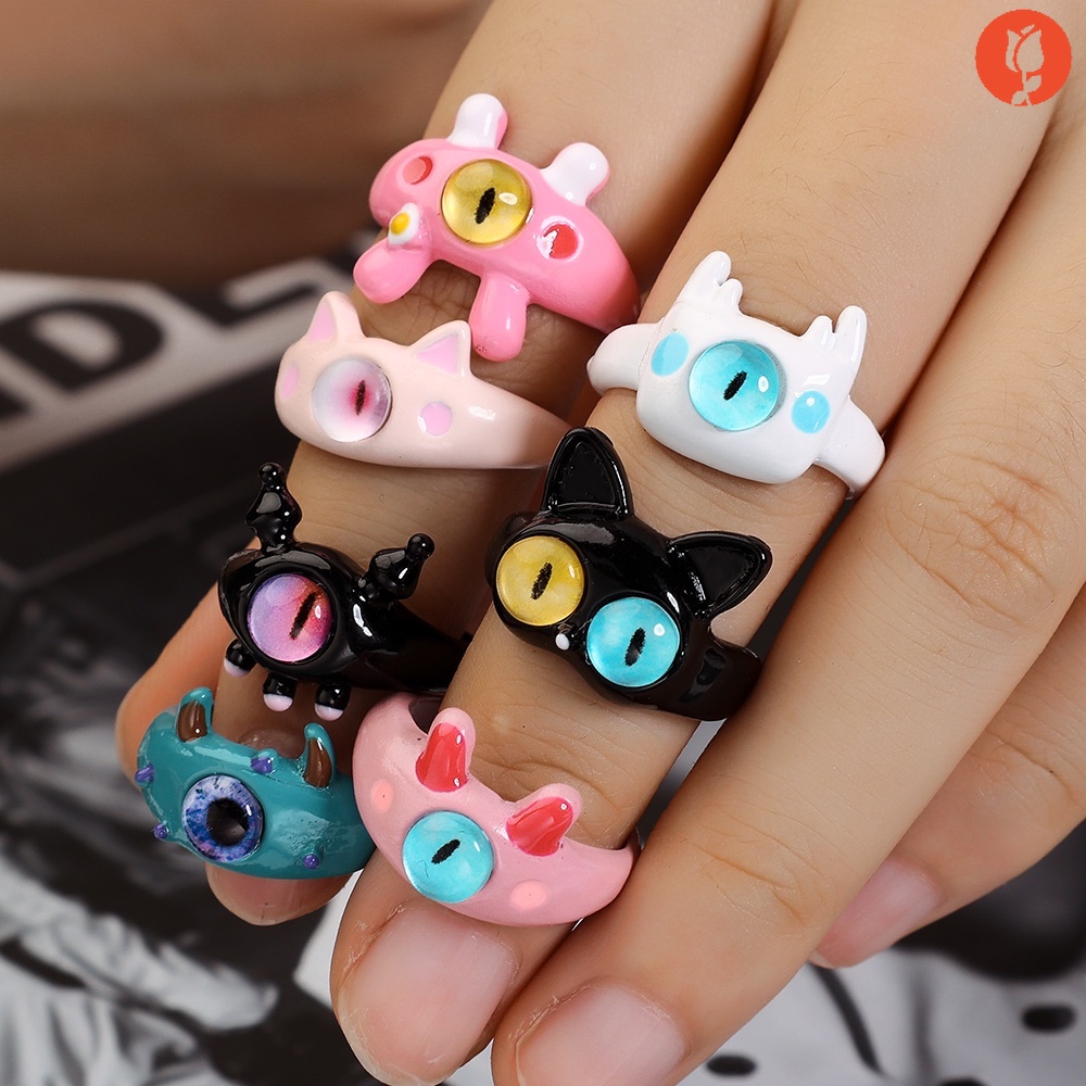 Nhẫn Hở Hình Quái Vật Mắt To Dễ Thương Vui Nhộn