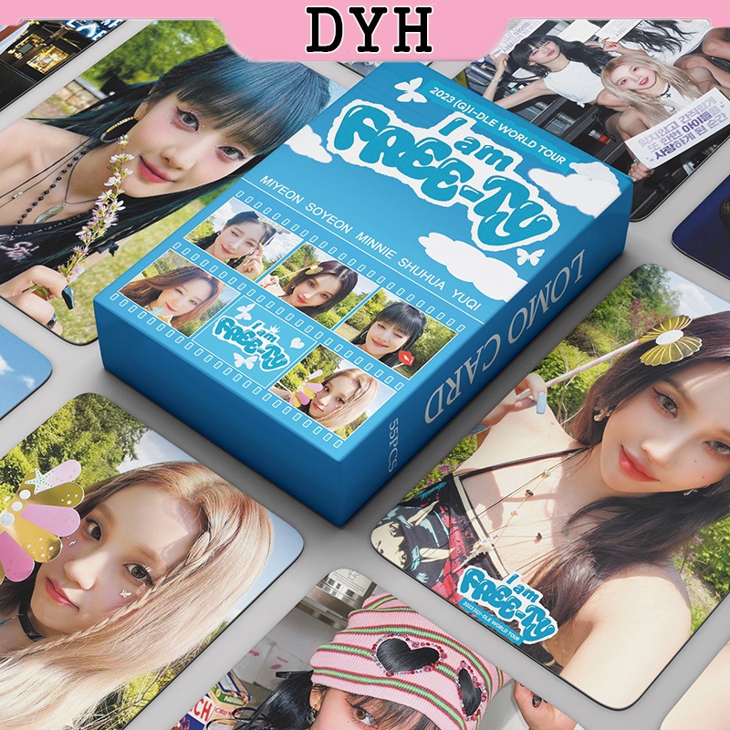 I-DLE Card Set 55 Tấm Thẻ Ảnh I am freety Kpop Lomo Card Hình Nhóm Nhạc