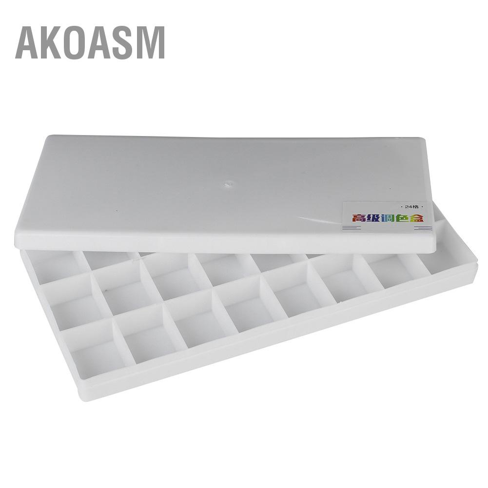 Khay đựng màu nước / bột màu sơn dầu acrylic, Bảng màu trộn hộp sơn sắc tố hình vuông AKOASM