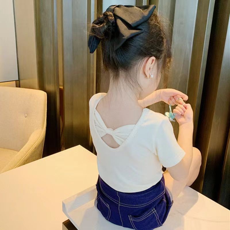 Áo Thun Ngắn Tay Thời Trang Xinh Xắn Cho Bé Gái