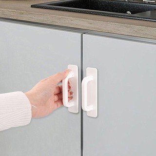 SDFG door pull, surface mounted no punching door handle, fashion knobs push-pull self-adhesive cabinet handle window