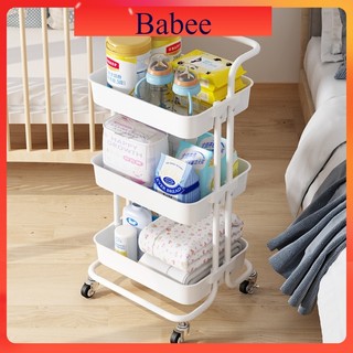 Xe đẩy spa 3 tầng đa năng - kệ để đồ bỉm sữa babee