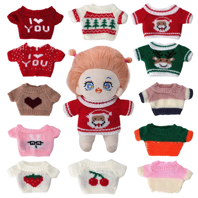 Áo Len Cotton Thay Thế Cho Búp Bê 20cm