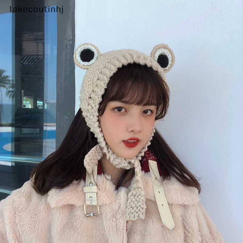 Mũ Dệt Kim Hình Ếch Con Phong Cách Hàn Quốc Đáng Yêu Cho Nữ