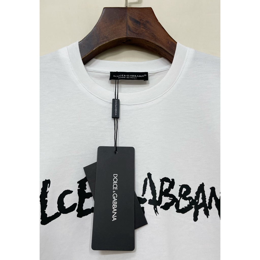 Áo Thun cotton Ngắn Tay In Hình monogram Thời Trang Dành Cho Nam / Size S-4XL D0LCE & GABBA