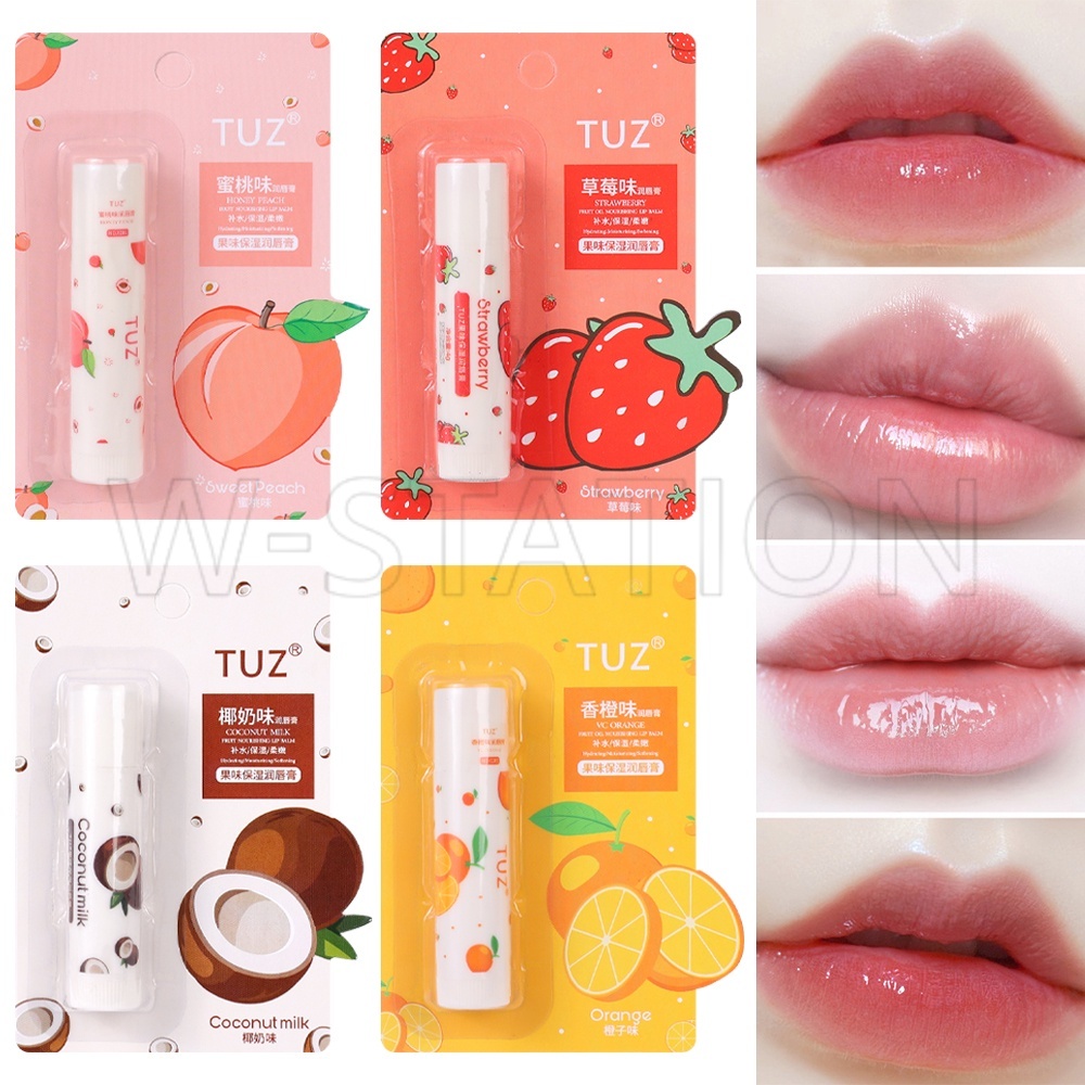 Son Dưỡng Môi Tẩy Tế Bào Chết Hương Trái Cây / Vaseline Không Màu Dưỡng Ẩm Bảo Vệ Môi / Dầu Dưỡng Môi