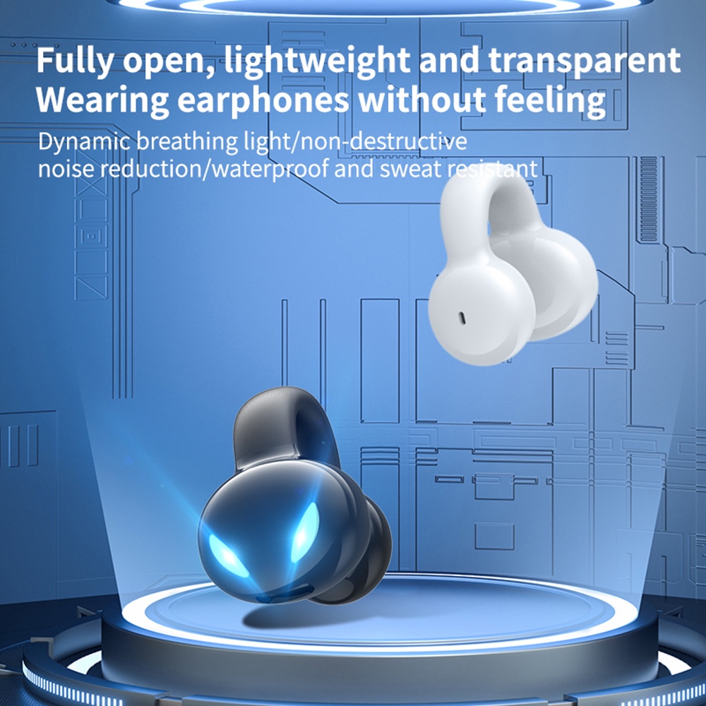 VIRWIR Tai Nghe Nhét Tai Bluetooth Không Dây Có Kẹp Tai