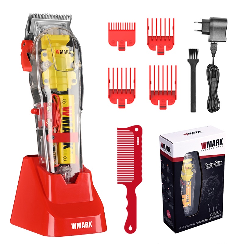 Tông Đơ Điện NG-108PRO Trong Suốt Có Thể Sạc Lại Tiện Dụng