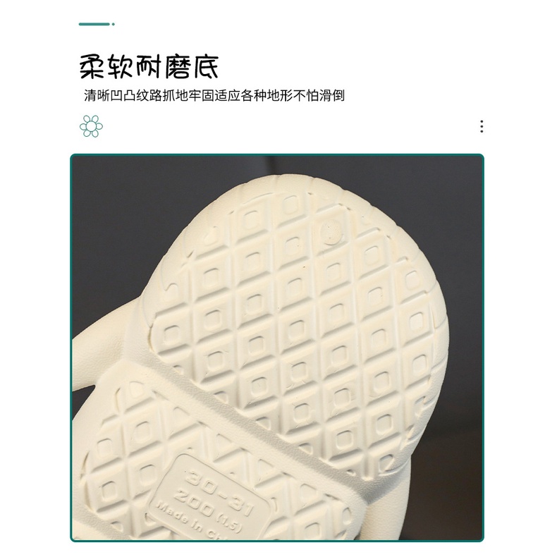 Chống trượt chống bẩn tăng chiều cao Sandals phim hoạt hình dễ thương cá voi in mùa hè thời trang mới