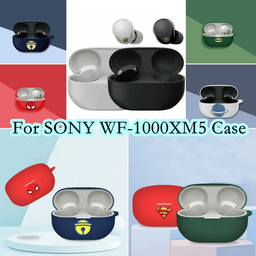 Hàng Có Sẵn! Hàng Có Sẵn! Vỏ Bảo Vệ Hộp Sạc Tai Nghe SONY WF-1000XM5 SONY WF-1000XM5 Họa Tiết Hoạt Hình Đơn Giản Sáng Tạo