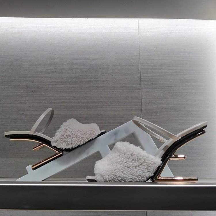 Dép Cao Gót Da Lộn Mũi Vuông size 34-40