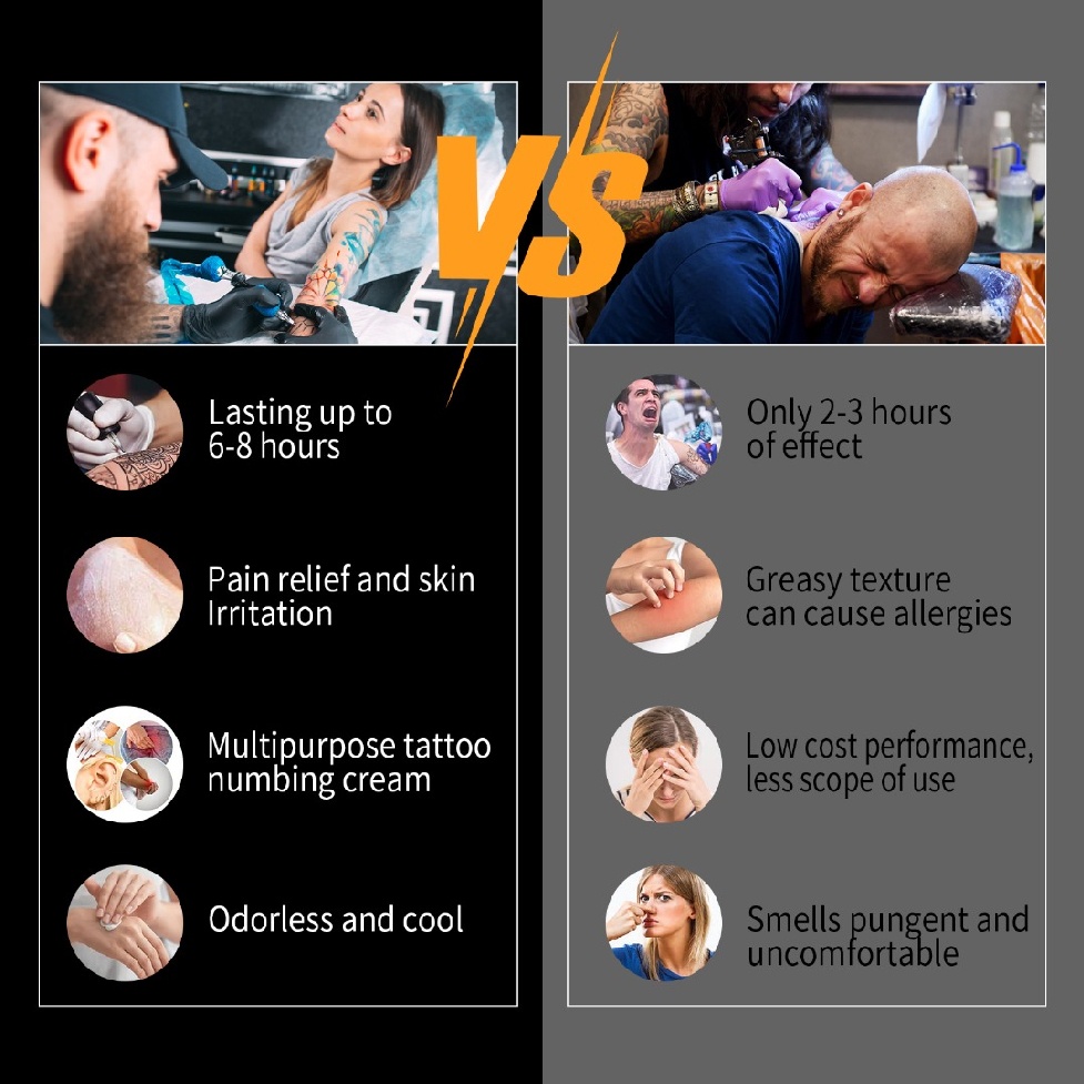 10g Tattoo Cream Brow Lip Soothing Balm Numb Tattoo Balm Non-greasy Pain Relief