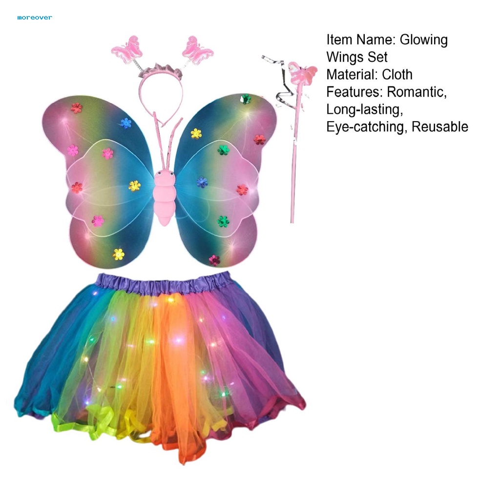Bộ Cánh Bướm Phát Sáng Độc Đáo Dùng Hóa Trang Dịp Halloween Cho Bé