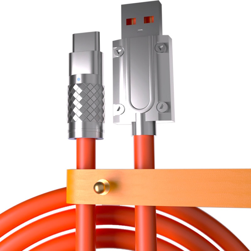 Nóng Bán Dây Cáp Sạc Nhanh 120W 6A Bằng Hợp Kim Kẽm Và Silicon