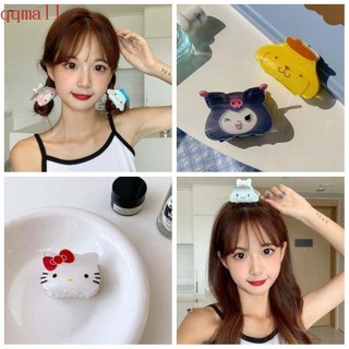 Kẹp tóc acrylic họa tiết mèo hoạt hình dễ thương tùy chọn màu sắc cho nữ