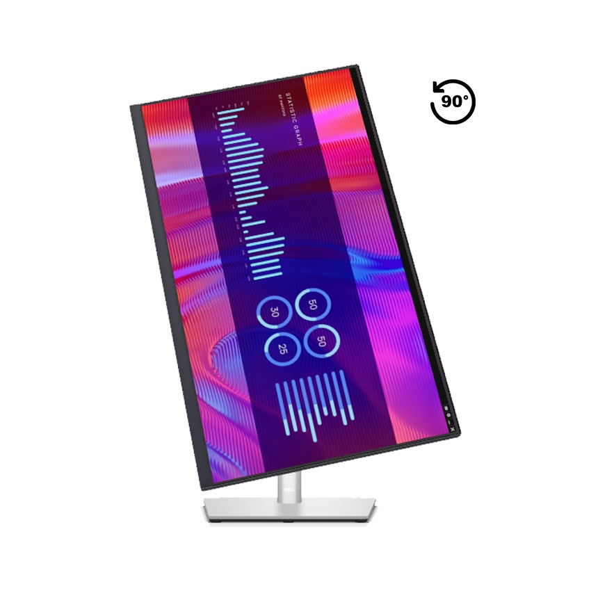 Màn hình Dell P2723DE  có độ tương phản cao, cùng độ sáng tiêu chuẩn