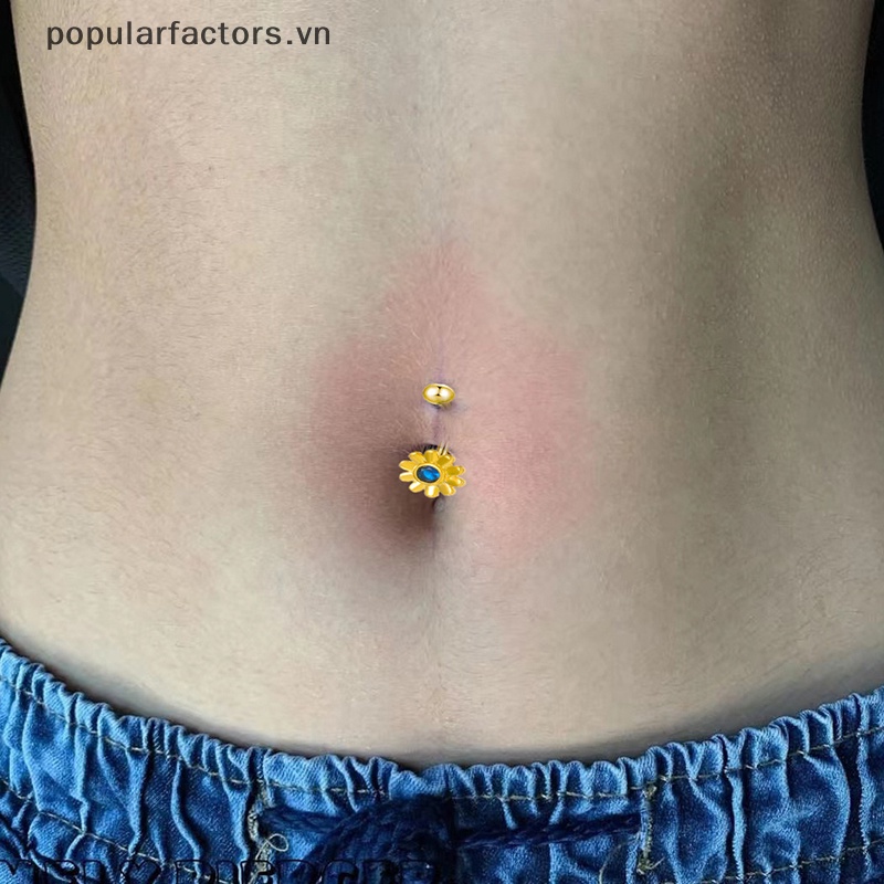 Khuyên Rốn Đính Đá Zircon Dáng Dài Thời Trang Cá Tính Cho Nữ