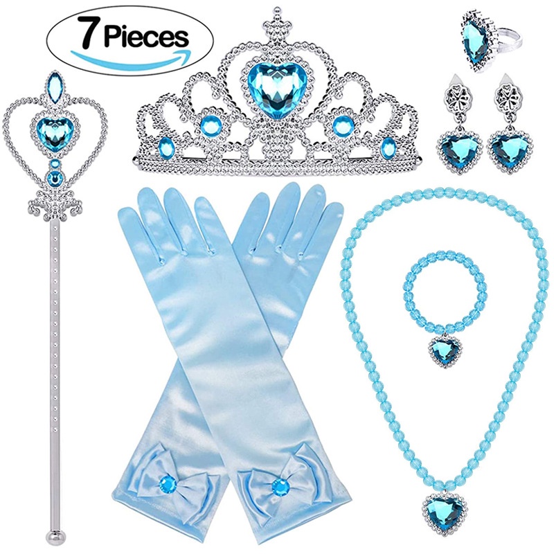 Đầm Hóa Trang Công Chúa Elsa Cho Bé Gái 3-8 Tuổi