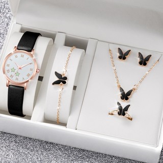 Đồng Hồ Quartz Dây Da Thời Trang Cho Nữ