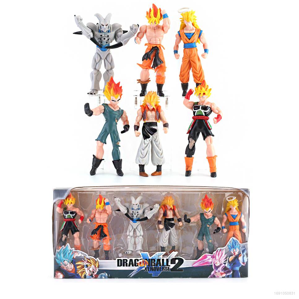 Hqy2 6 cái dragon ball super universe action hình super saiyan son goku vegeta mô hình búp bê đồ chơi cho trẻ em quà tặng my2