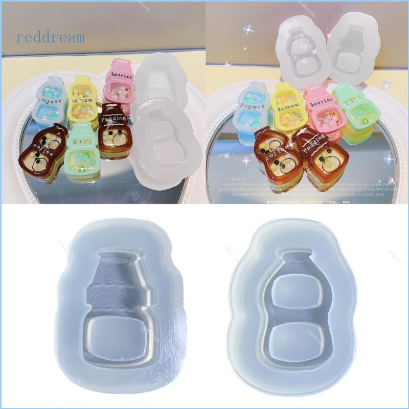 Redd hình dạng chai trang trí quicksand khuôn silicone chìa khóa mặt dây chuyền khuôn trang trí thủ công cho sinh nhật ngày lễ tình nhân