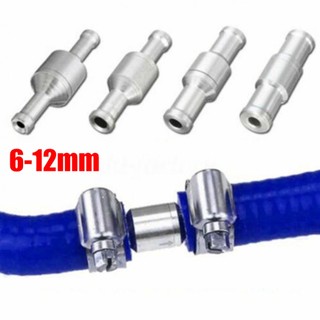 Non-return valve one-way 6/8/10 / 12mm auminium head check valve chrome inline