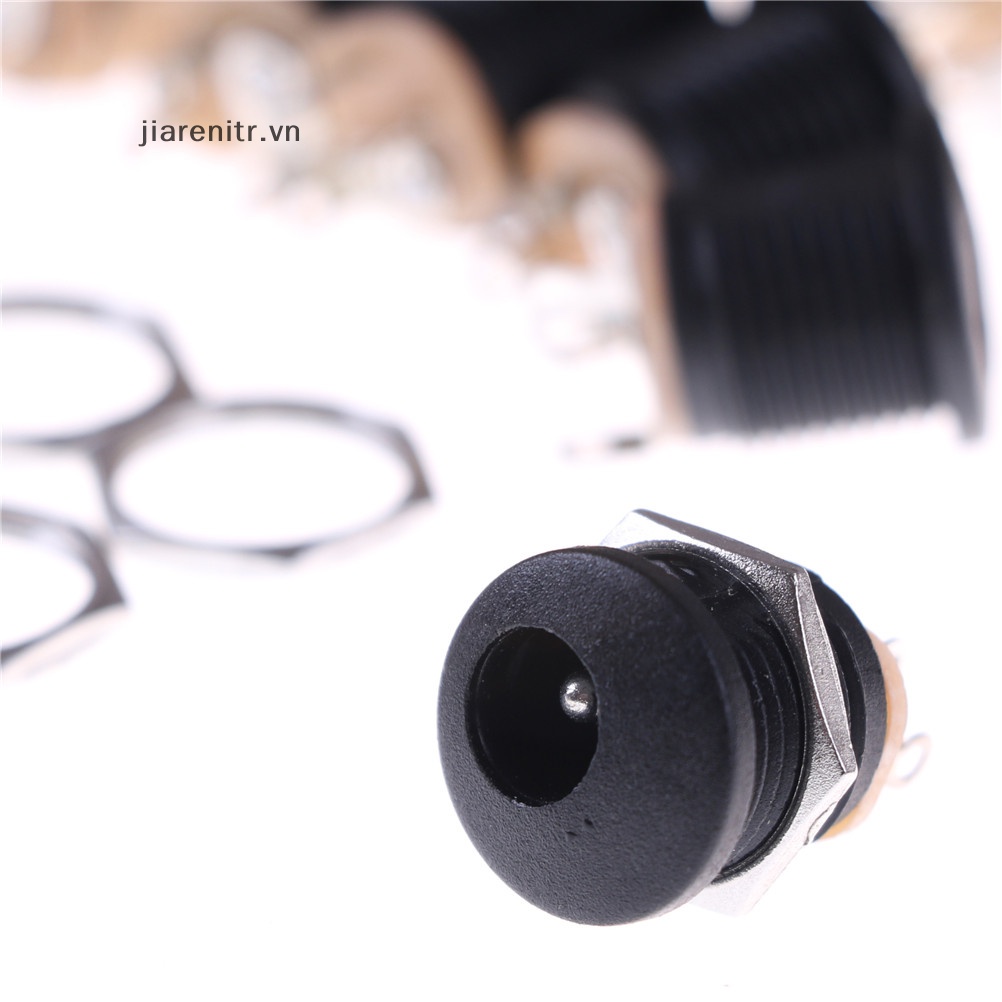Ji 10 cái dc 022 2.1x5.5 mm pcb moung dc power jack socket black vn
