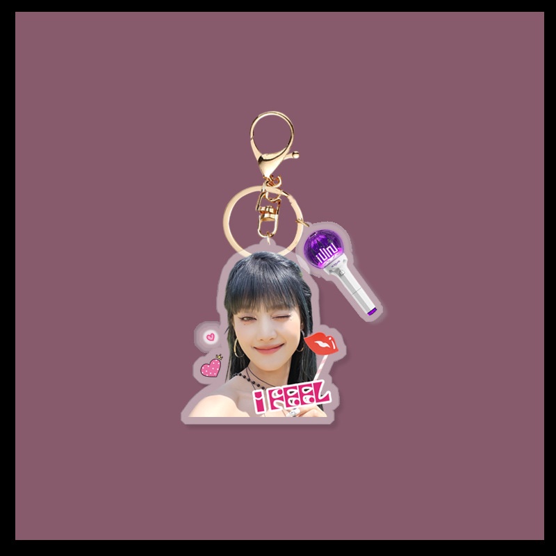 Kpop  i-dle minnie new acrylic keychain key bag mặt dây chuyền