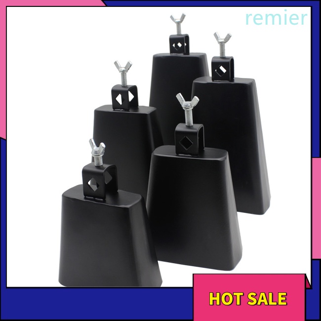 Re 4/5/6/7/8 inch thép kim loại cattlebell cowbell dụng cụ gõ chuông bò được cá nhân hóa