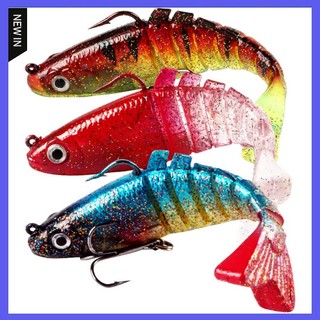 Mồi câu cá tiuyanh cho cá hồi bass 9cm / 15g bộ đồ bơi đa khớp nối bionic realistic multi sections mồi câu cá