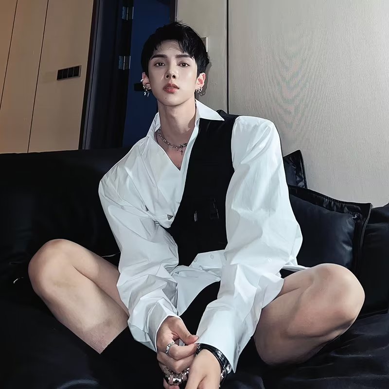 Áo Sơ Mi Nam Dài Tay Cổ Bẻ Thời Trang Hàn