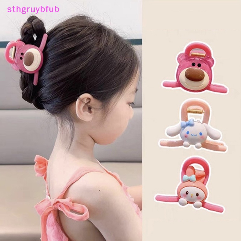 Sthb thời trang phim hoạt hình cô gái kẹp tóc dễ thương phim hoạt hình trẻ em kẹp tóc cô gái sau đầu kẹp tóc đuôi ngựa kẹp cá mập nhựa vn