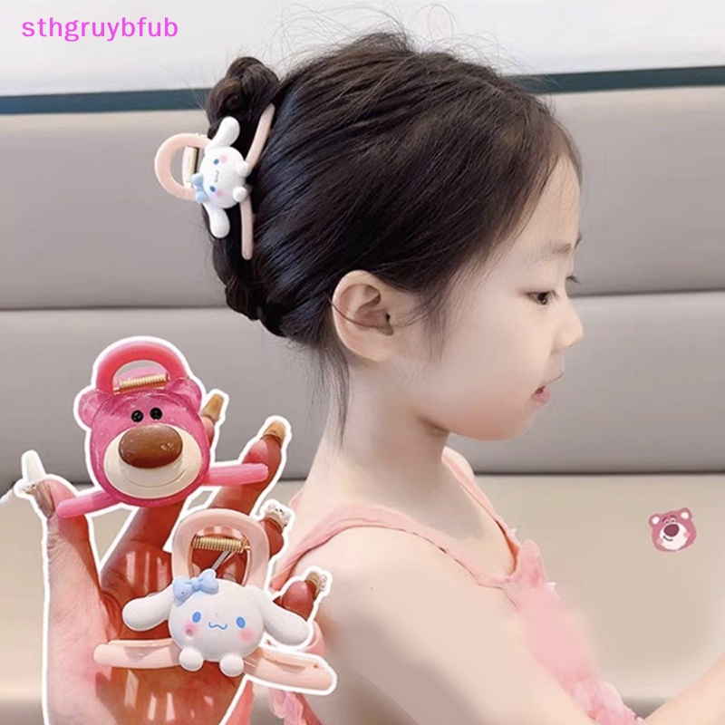 Sthb thời trang phim hoạt hình cô gái kẹp tóc dễ thương phim hoạt hình trẻ em kẹp tóc cô gái sau đầu kẹp tóc đuôi ngựa kẹp cá mập nhựa vn