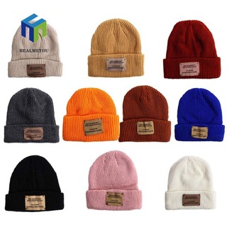Mũ len beanie HEALMEYOU màu trơn đơn giản dễ phối đồ phong cách hip hop Hàn Quốc cho nam