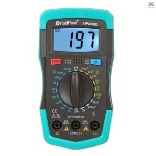 HoldPeak HP4070D Mini Digital Multimeter Resistance Capacitance Inductance Transistor Test