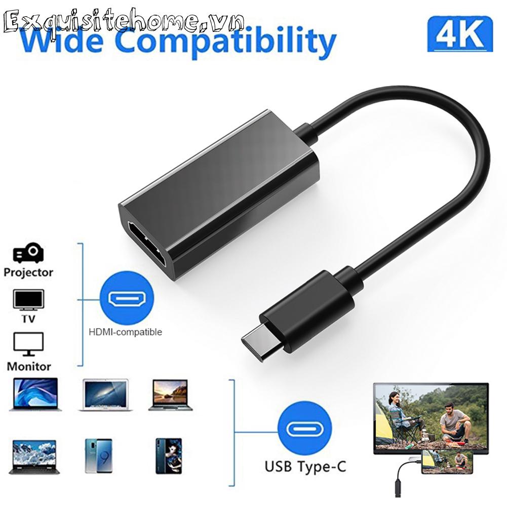 Cáp chuyển đổi tương thích 4k usb3.1 usb type c sang hdmi cho samsung microsoft