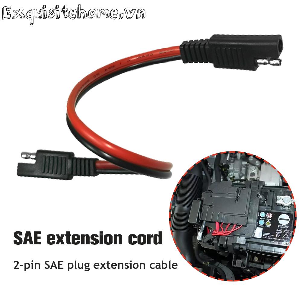 Dây cắm 2 chân 14awg 30cm sae đến sae cáp dây mở rộng ô tô