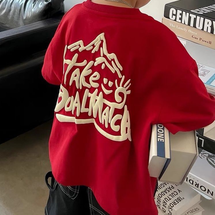 Bé trai t-shirt trẻ em dài tay t-shirt underlay t-shirt trẻ em cartoon print t-shirt