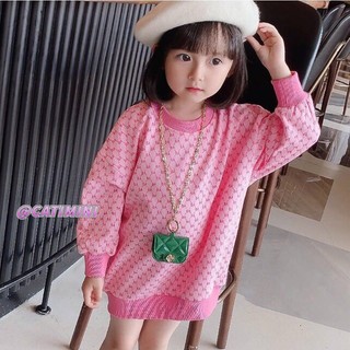 CATIMINI váy trẻ em váy len mới thu đông phiên bản hàn quốc lỏng lẻo