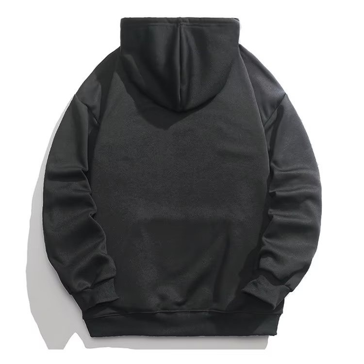 Áo hoodie Tay Dài Dáng Rộng Màu Trơn Phong Cách Thời Trang Hàn Quốc Cho Nam Giới