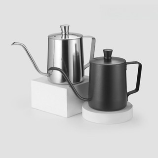 Bình pha cafe máy pha cà phê vòi dài bằng thép không gỉ 304 Ấm đun nước có nắp 350ml / 600ml ấm đun nước pha trà ấm pha cà phê