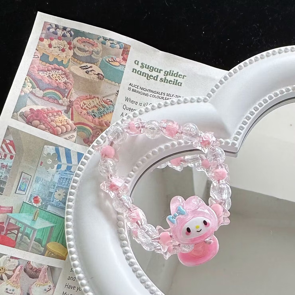 Sanrio Vòng Tay Trang Trí Chuỗi Hạt Lấp Lánh a11