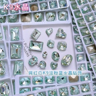 10 K9 Pha Lê Kim Cương Làm Móng Tay Pha Lê Mỡ Vuông Trang Sức Móng Tay