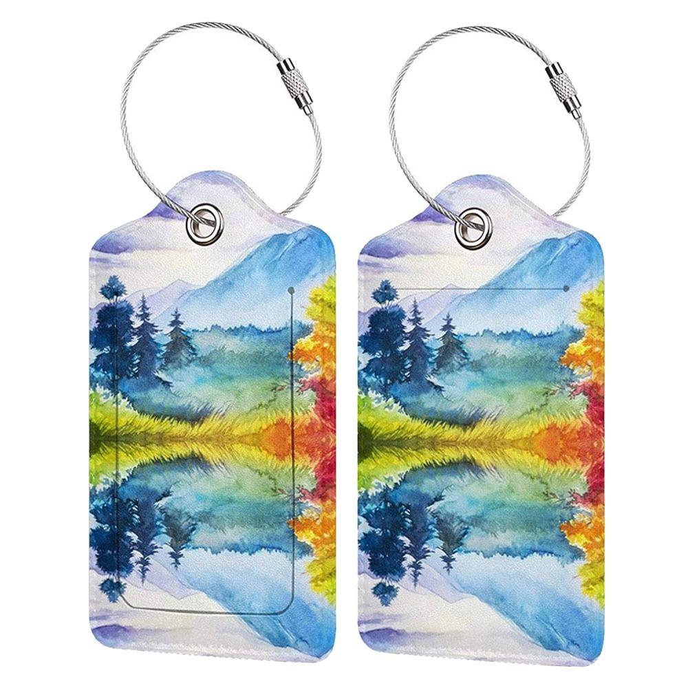 Thẻ Ghi Thông Tin Hành Lý Bằng pu Sáng Tạo Có Thể Tái Sử Dụng Cho Nam Và Nữ