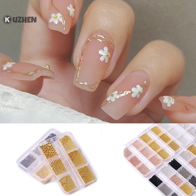 Hạt thép mini KUZHEN làm móng nghệ thuật DIY 3D
