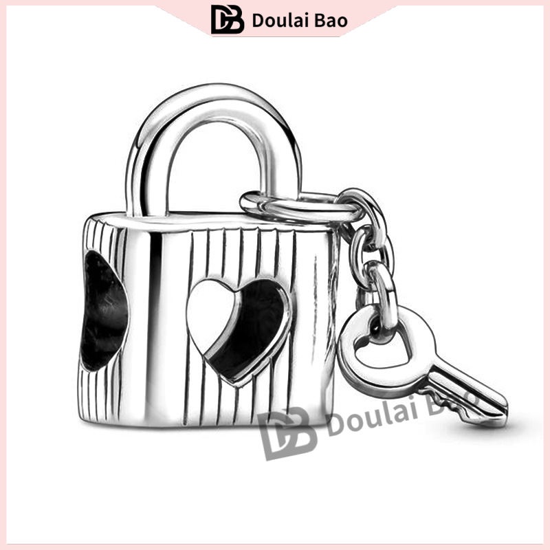 Pandora pink series diy sweet beaded bracelet bracelet bracelet ring hạt ngày lễ tình nhân món quà tình yêu