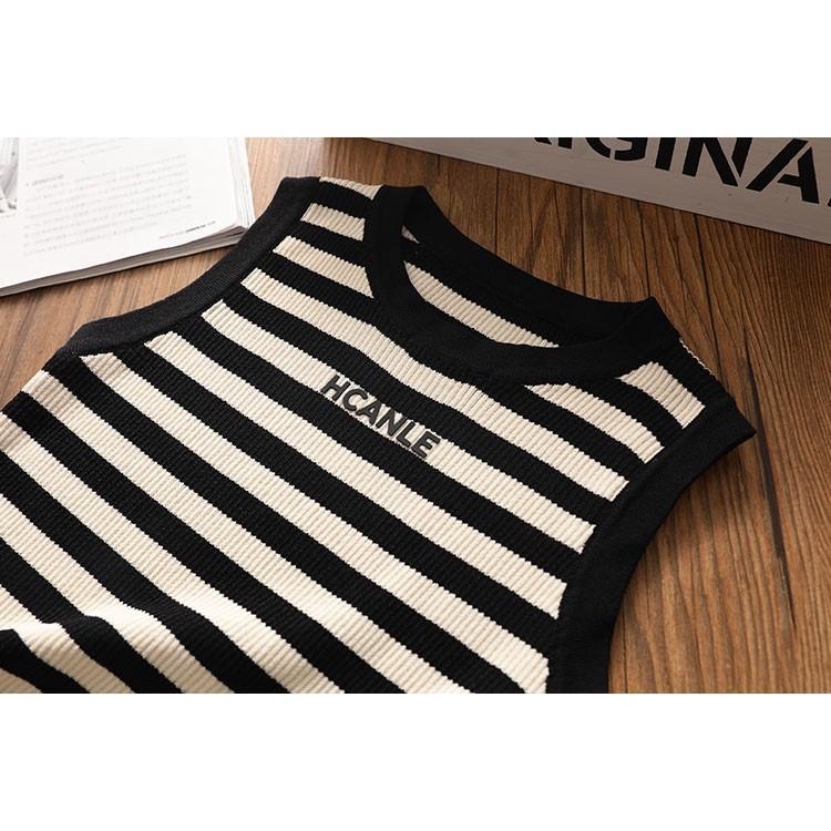 Hàng đã sẵn sàng bán nóng phong cách mới nhật bản hàn quốc  trẻ em phiên bản hàn quốc thời trang mùa hè áo vest nhỏ bé gái mùa hè phong cách mới thoáng khí i-shaped vest