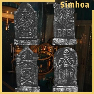 4x halloween nghĩa trang bia mộ bia mộ dấu hiệu sân có cổ phần 17 "trang trí cho bãi cỏ ngôi nhà ma ám lễ hội đạo cụ ngoài trời